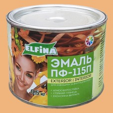 Алкідна емаль ПФ-115 ELFINA бежева, 0,5 кг