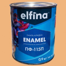 Емаль алкідна ПФ-115 ELFINA бежева 0,9 кг