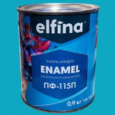 Емаль алкідна ПФ-115 ELFINA блакитна 0,9 кг