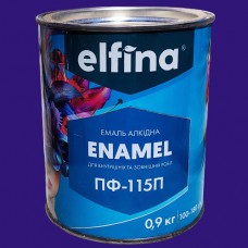 Емаль алкідна ПФ-115 ELFINA бузкова 0,9 кг