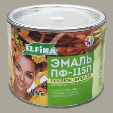 Емаль алкідна ПФ-115 ELFINA сіра, 0,5 кг