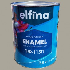 Емаль алкідна ПФ-115 ELFINA сіра 2,8 кг