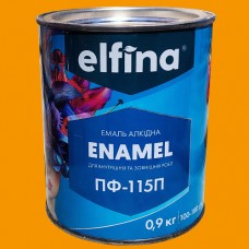 Алкідна емаль ПФ-115 ELFINA жовта 0,9 кг