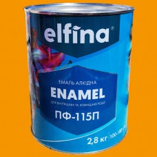 Емаль алкідна ПФ-115 ELFINA жовта 2,8 кг
