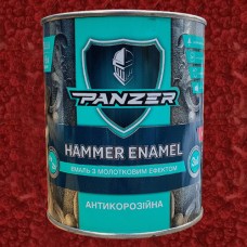 Эмаль с молотковым эффектом 3 в 1 Hammer Enamel Panzer бордо, 0,75 л
