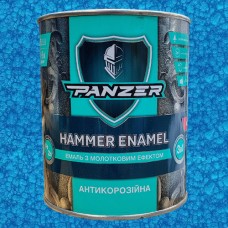 Эмаль с молотковым эффектом 3 в 1 Hammer Enamel Panzer голубая, 0,75 л