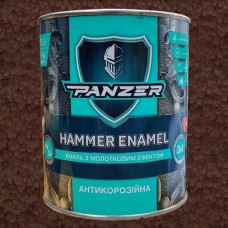 Емаль з молотковим ефектом 3 в 1 Hammer Enamel Panzer коричнева, 0,75 л