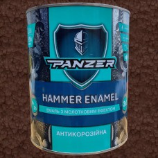 Емаль з молотковим ефектом 3 в 1 Hammer Enamel Panzer коричнева, 2 л