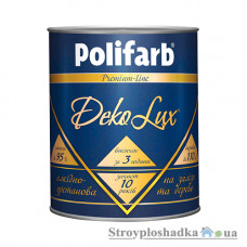 Эмаль Polifarb DekoLux, алкидно-уретановая, белая, 0.7 кг