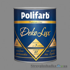 Емаль Polifarb DekoLux, алкідно-уретанова, сіра, 0.7 кг
