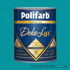 Емаль Polifarb DekoLux, алкідно-уретанова, світло-блакитна, 0.7 кг
