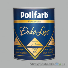 Емаль Polifarb DekoLux, алкідно-уретанова, світло-сіра, 0.7 кг