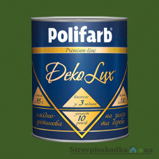 Эмаль Polifarb DekoLux, алкидно-уретановая, темно-зеленая, 0.7 кг