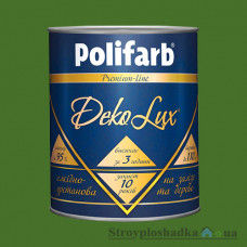 Емаль Polifarb DekoLux, алкідно-уретанова, зелена, 0.7 кг