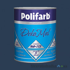 Алкідна емаль для дерева та металу Polifarb ПФ-115 DekoMal, синя, 2.7 кг