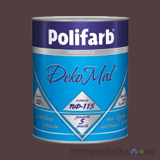 Polifarb (Полифарб) DekoMal ПФ-115 алкидная эмаль, вишневая, 0.9 кг