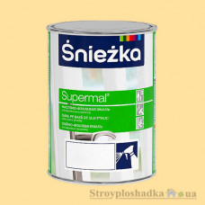 Эмаль Sniezka масляно-фталевая Supermal, кремовая, 0.8 л