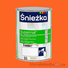 Эмаль для дерева и металла, масляно-фталевая, Sniezka Supermal, оранжевая, 0.8 л