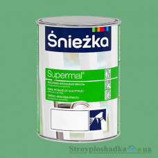 Эмаль для дерева и металла, масляно-фталевая, Sniezka Supermal, салатовая, 0.8 л