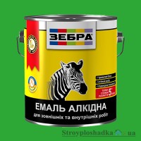 Емаль алкідна для внутрішніх і зовнішніх робіт ПФ-116 Зебра, колір 31 ківі, 0.9 кг