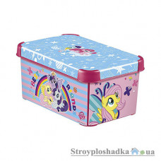 Ящик с крышкой прямоугольный для вещей Curver My Little Pony S 225541, пластик, 1 шт