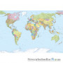 Флизелиновые фотообои в зал Komar XXL4-038 World Map, 368х248 см