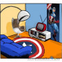 Фотошпалери в дитячу Komar Marvel 1-431 Captain America, 73х202 см 