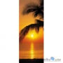 Фотошпалери в спальню Komar 2-1255 Palmy Beach Sunrise, 92х220 см 