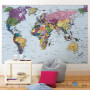 Фотообои для офиса Komar 4-050 World Map, 270х188 см