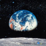 Фотообои в зал Komar 8-019 Earth/Moon, 388х270 см