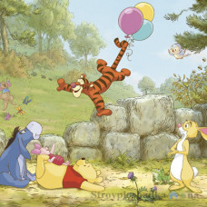 Бумажные фотообои в детскую Komar Winnie Pooh Ballooning 8-460, 368х254 см