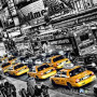Фотообои в зал Wizard & Genius 8 00116 New York Cabs Queue, 366х254 см