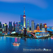 Фотошпалери в спальню Wizard & Genius 8 00135 Shanghai Skyline, 366х254 см