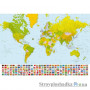 Фотошпалери для офісу Wizard & Genius 8 00280 World Map, 366х254 см
