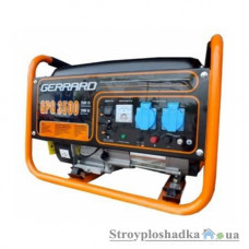 Генератор бензиновый Gerrard GPG3500Е, 2.5 кВт, однофазный, ручной стартер, 15 л