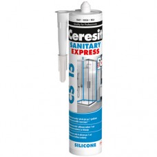 Силіконовий герметик Ceresit Express CS 15, санітарний, 280 мл, прозорий