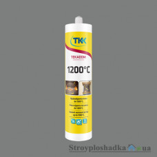 Герметик ТКК Tekadom 1200 C, термостойкий, серый, 300 мл