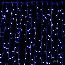Гирлянда Delux Curtain, 1520 LED, 2x7 м, синий, 230 В, IP44 (10008240)
