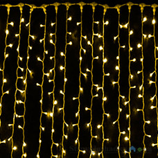 Гирлянда Delux Curtain, 912 LED, 2x3 м, желтый, 230 В, IP44 (10008257)