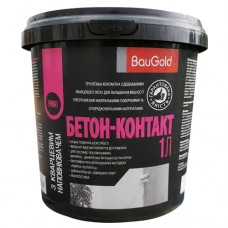 Грунтовка бетон-контакт BauGold, 1 л