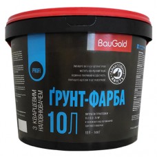 Грунт-фарба з кварцевим піском BauGold, 10 л
