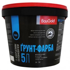 Грунт-фарба з кварцевим піском BauGold, 5 л