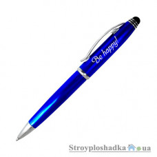 Іменна кулькова ручка Artpic зі стилусом TP-020 14х1.5 см ″Be happy!″