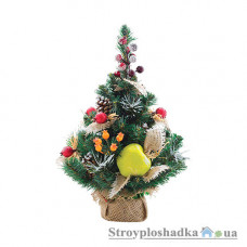 Штучна ялина Новогодько Тропіканка, 0.45 м, зелена, з прикрасами (903591)
