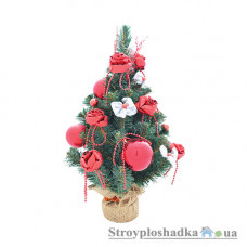 Искусственная ель Новогодько Троянда, 0.45 м, зеленая, с украшением  (960259)
