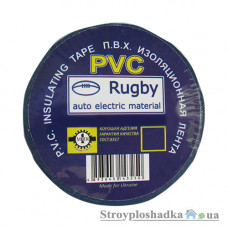 Изолента ПВХ Rugby, синяя, 19 мм, 25 м