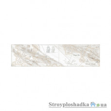Кафель бордюр InterCerama Carrara 071, 15х60, серый, шт.