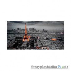 Картина на двп Artpic K-685, 33x70 см, Ночной Париж с высоты