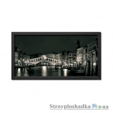 Картина в рамі Artpic К-508, 100х50 см, Вечірня Венеція (ч/б)
