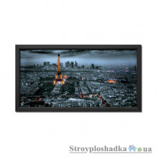 Картина в рамі Artpic К-685, 70х33 см, Вечірній Париж з висоти